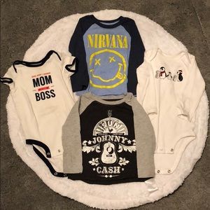 Bundle of 4 12 month baby boy tops